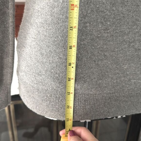 Ralph Lauren 100% Cashmere Cardigan Sweater Grey Button Long Sleeve Small - Picture 6 of 9